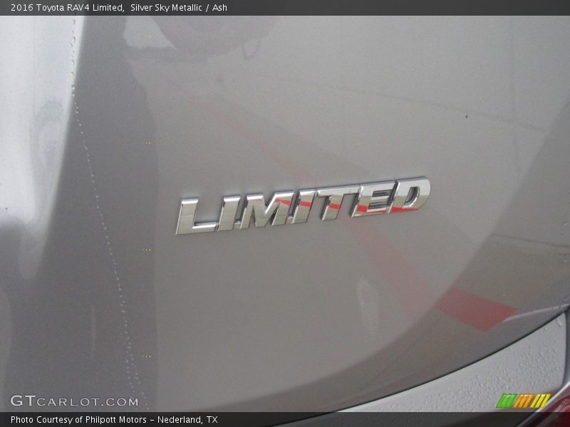 Silver Sky Metallic / Ash 2016 Toyota RAV4 Limited