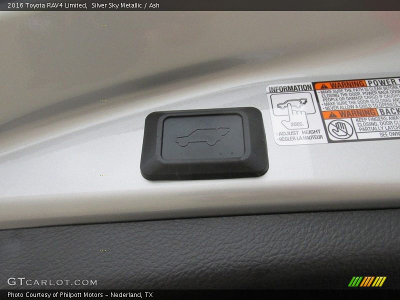Silver Sky Metallic / Ash 2016 Toyota RAV4 Limited