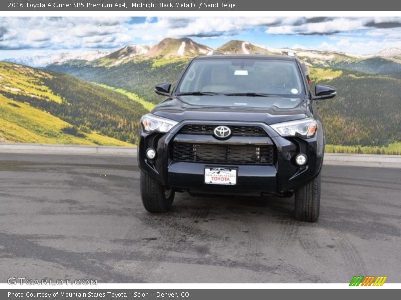 Midnight Black Metallic / Sand Beige 2016 Toyota 4Runner SR5 Premium 4x4