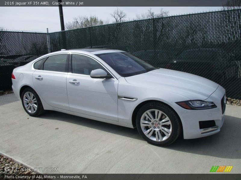 Glacier White / Jet 2016 Jaguar XF 35t AWD