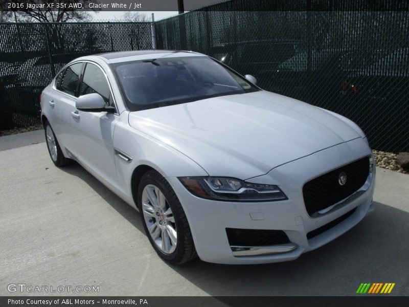 Glacier White / Jet 2016 Jaguar XF 35t AWD