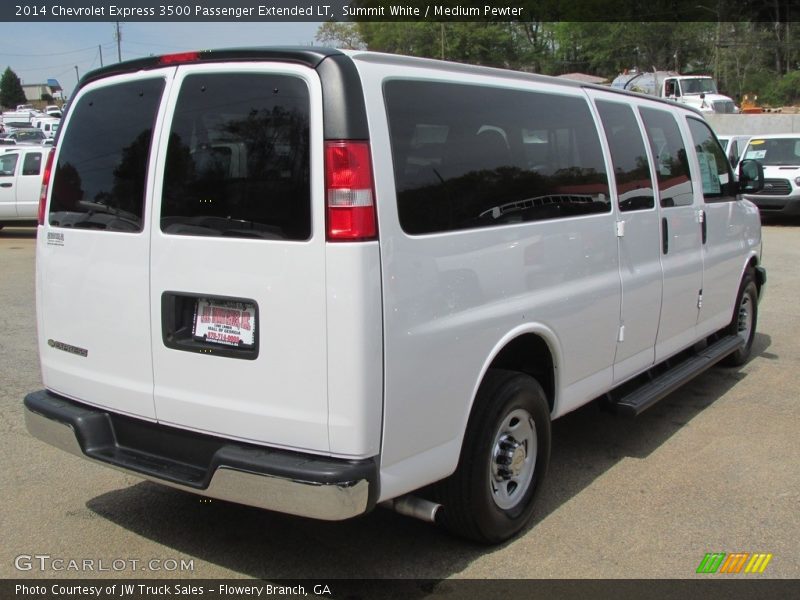 Summit White / Medium Pewter 2014 Chevrolet Express 3500 Passenger Extended LT