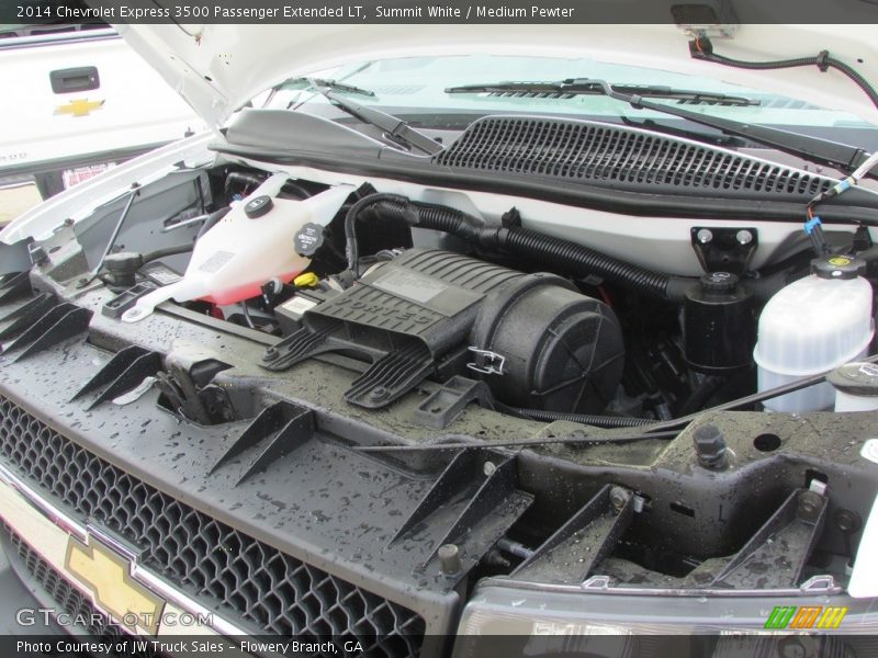 Summit White / Medium Pewter 2014 Chevrolet Express 3500 Passenger Extended LT