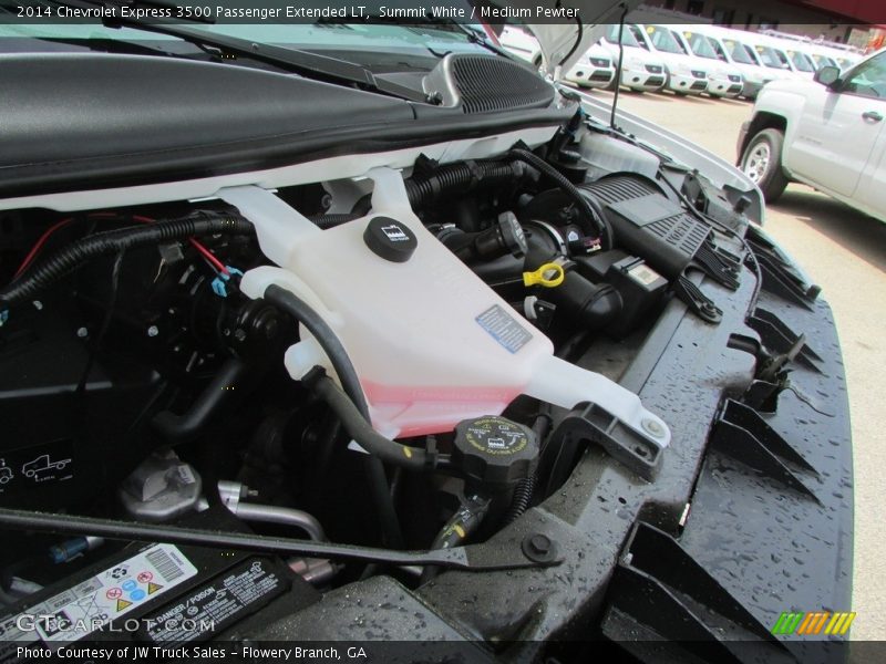 Summit White / Medium Pewter 2014 Chevrolet Express 3500 Passenger Extended LT