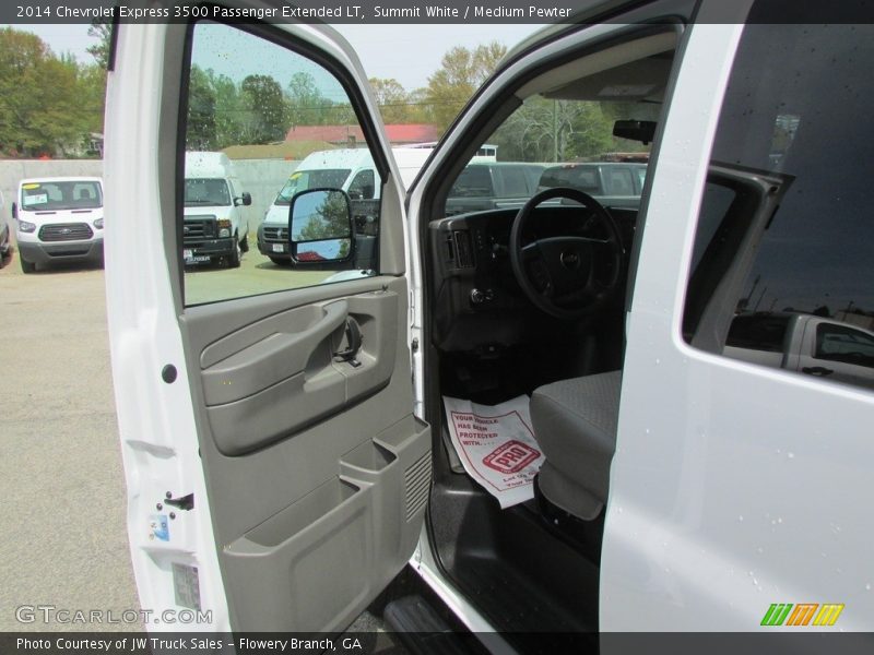 Summit White / Medium Pewter 2014 Chevrolet Express 3500 Passenger Extended LT