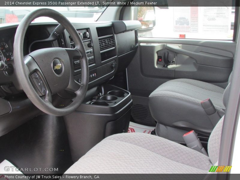 Summit White / Medium Pewter 2014 Chevrolet Express 3500 Passenger Extended LT