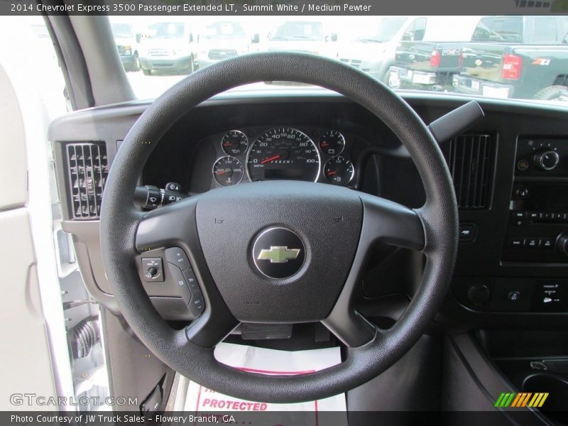 Summit White / Medium Pewter 2014 Chevrolet Express 3500 Passenger Extended LT