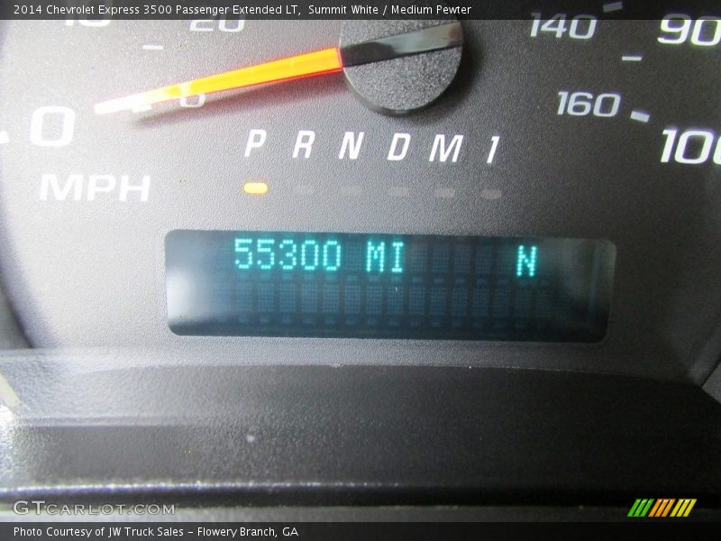 Summit White / Medium Pewter 2014 Chevrolet Express 3500 Passenger Extended LT