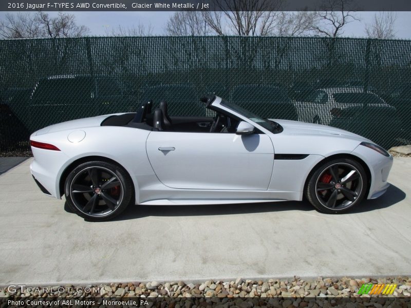 Glacier White Metallic / Jet 2016 Jaguar F-TYPE S AWD Convertible