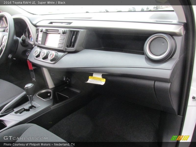 Super White / Black 2016 Toyota RAV4 LE