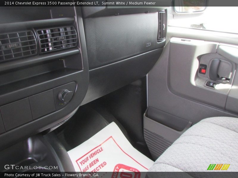 Summit White / Medium Pewter 2014 Chevrolet Express 3500 Passenger Extended LT
