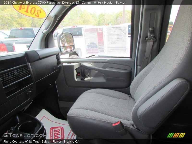 Summit White / Medium Pewter 2014 Chevrolet Express 3500 Passenger Extended LT