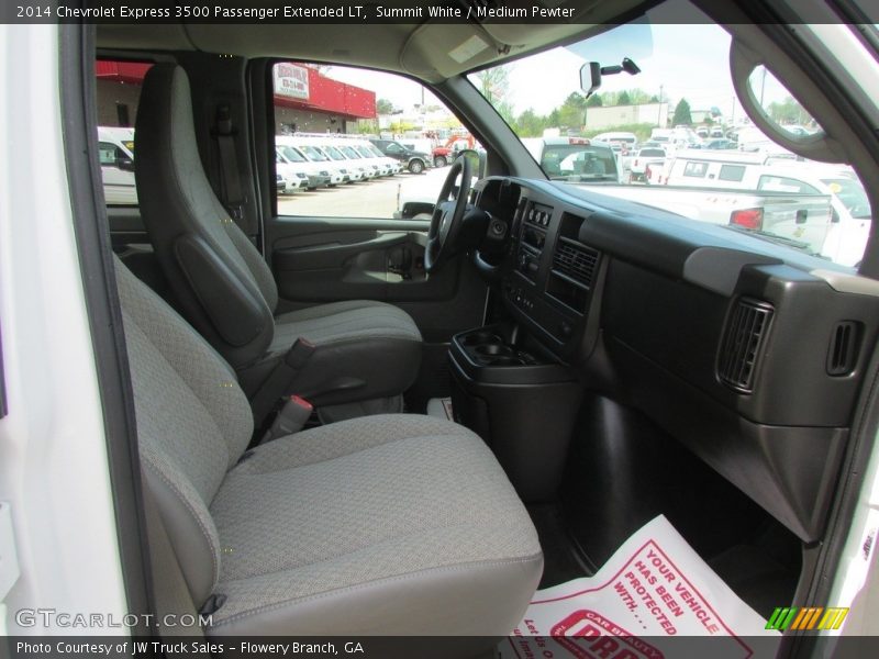 Summit White / Medium Pewter 2014 Chevrolet Express 3500 Passenger Extended LT