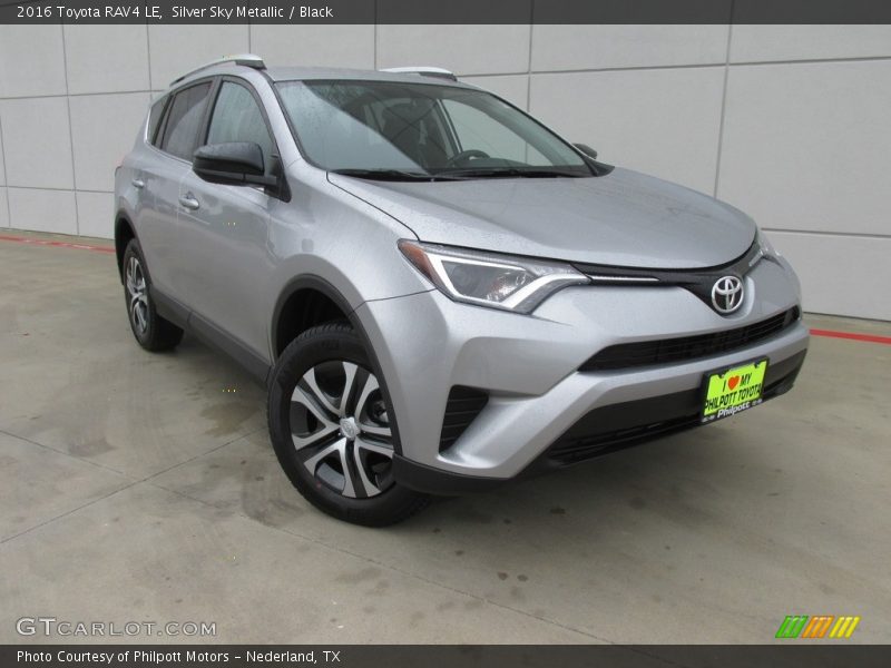 Silver Sky Metallic / Black 2016 Toyota RAV4 LE