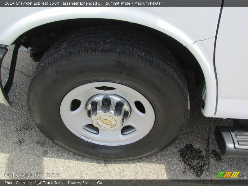 Summit White / Medium Pewter 2014 Chevrolet Express 3500 Passenger Extended LT