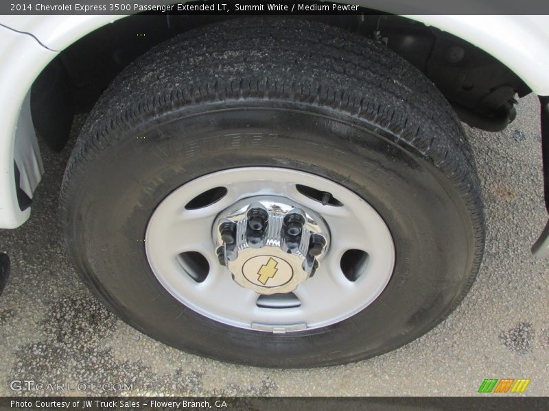 Summit White / Medium Pewter 2014 Chevrolet Express 3500 Passenger Extended LT
