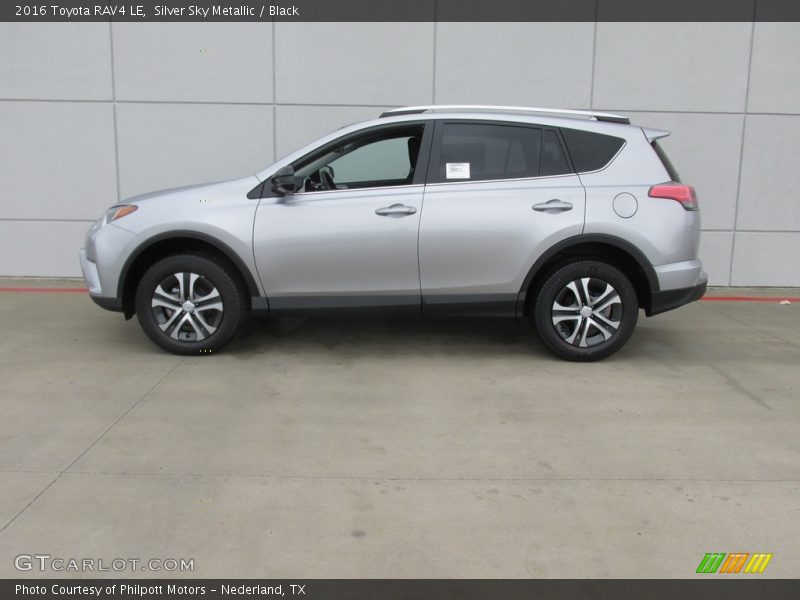 Silver Sky Metallic / Black 2016 Toyota RAV4 LE