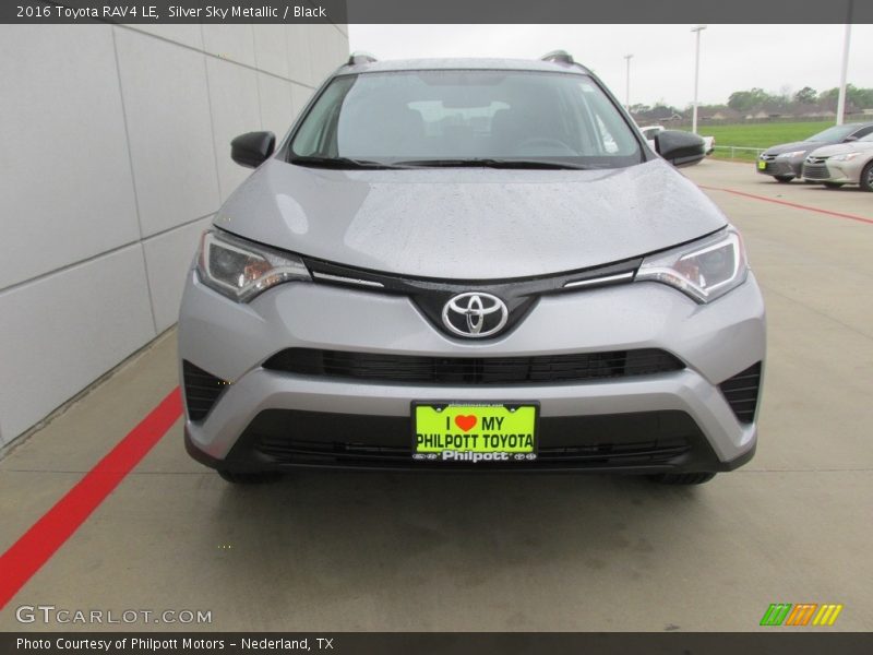 Silver Sky Metallic / Black 2016 Toyota RAV4 LE