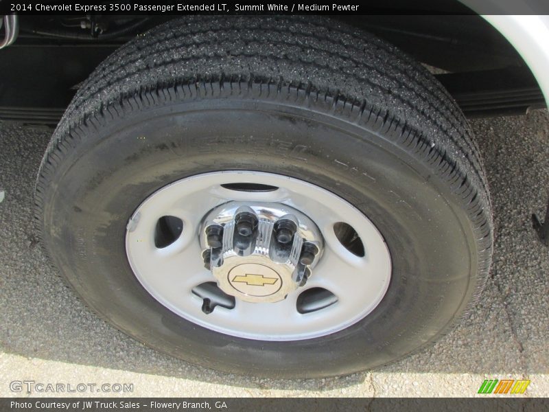 Summit White / Medium Pewter 2014 Chevrolet Express 3500 Passenger Extended LT