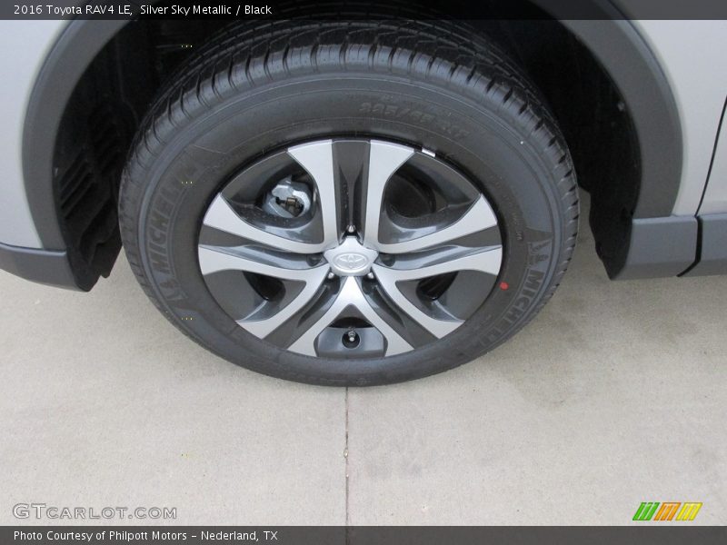 Silver Sky Metallic / Black 2016 Toyota RAV4 LE