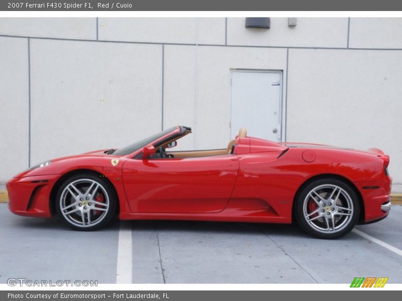 Red / Cuoio 2007 Ferrari F430 Spider F1