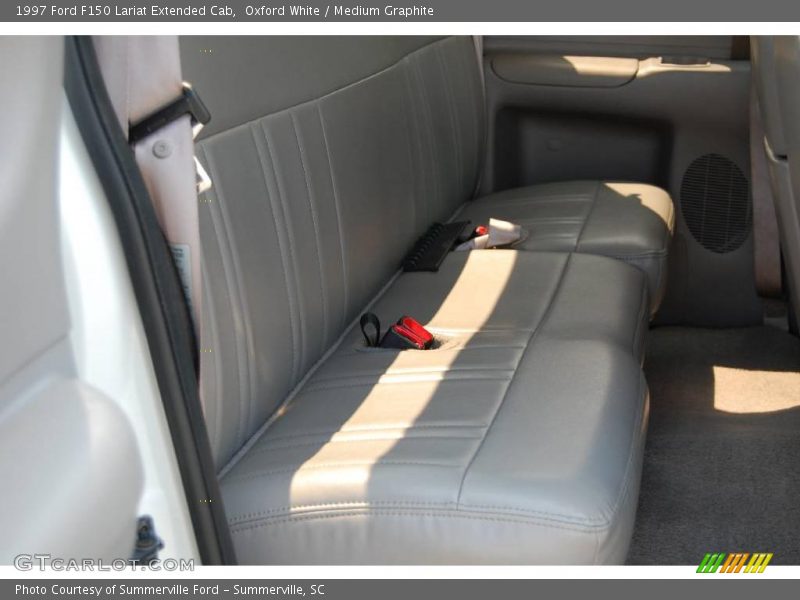 Oxford White / Medium Graphite 1997 Ford F150 Lariat Extended Cab