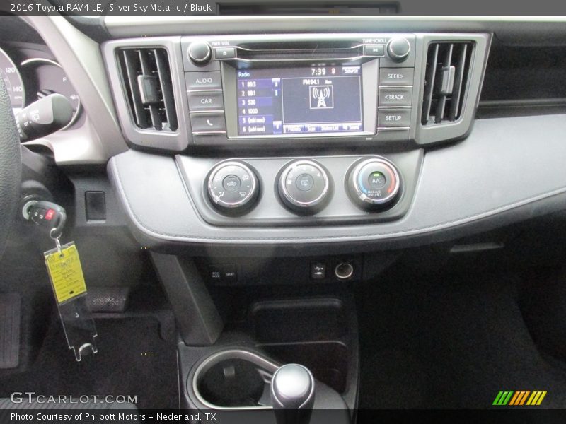 Silver Sky Metallic / Black 2016 Toyota RAV4 LE