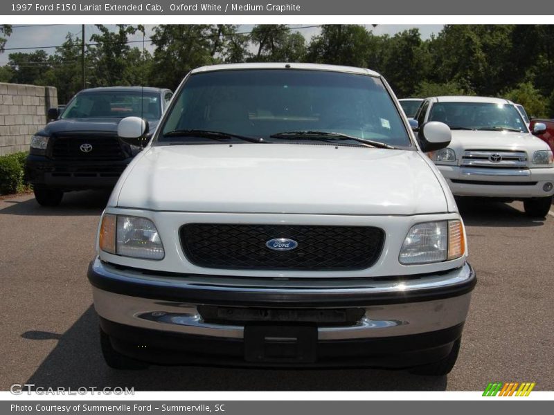 Oxford White / Medium Graphite 1997 Ford F150 Lariat Extended Cab