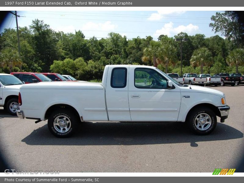 Oxford White / Medium Graphite 1997 Ford F150 Lariat Extended Cab