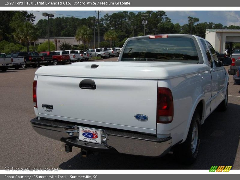 Oxford White / Medium Graphite 1997 Ford F150 Lariat Extended Cab