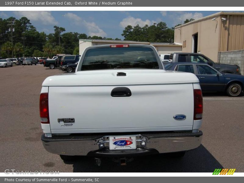 Oxford White / Medium Graphite 1997 Ford F150 Lariat Extended Cab