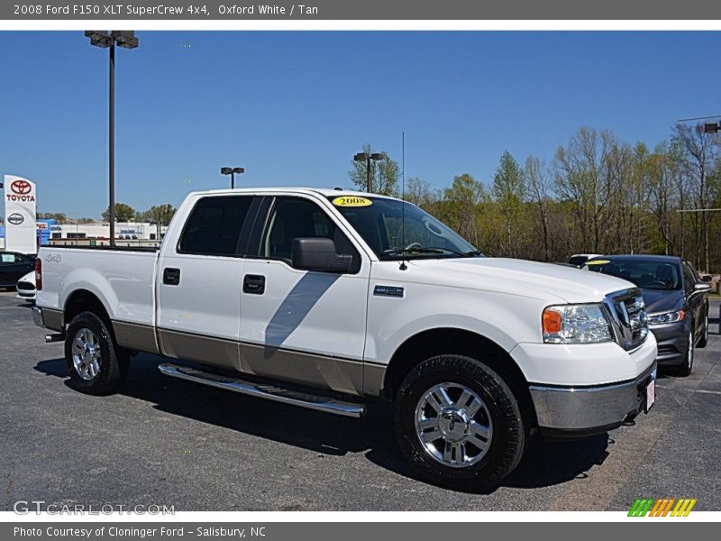 Oxford White / Tan 2008 Ford F150 XLT SuperCrew 4x4