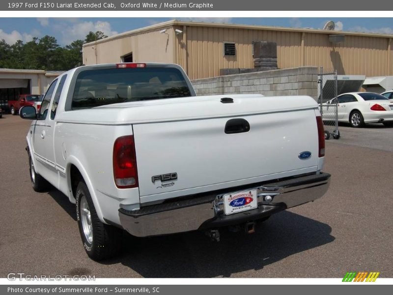 Oxford White / Medium Graphite 1997 Ford F150 Lariat Extended Cab