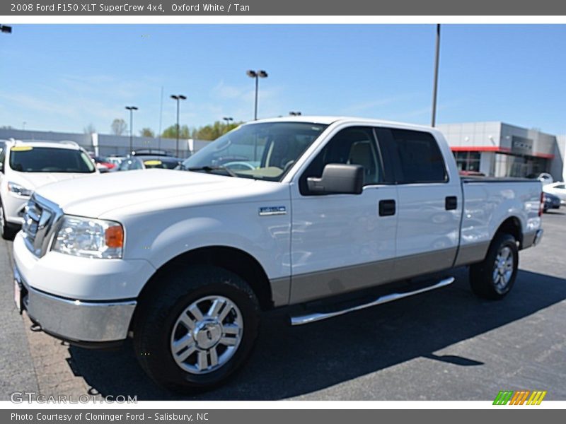 Oxford White / Tan 2008 Ford F150 XLT SuperCrew 4x4