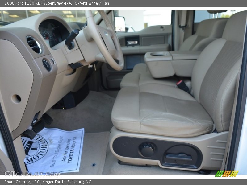 Oxford White / Tan 2008 Ford F150 XLT SuperCrew 4x4