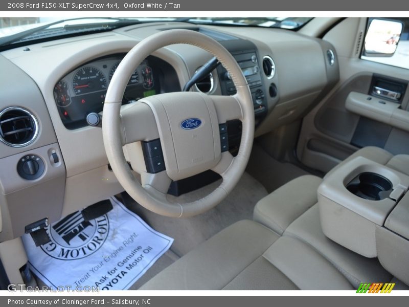 Oxford White / Tan 2008 Ford F150 XLT SuperCrew 4x4