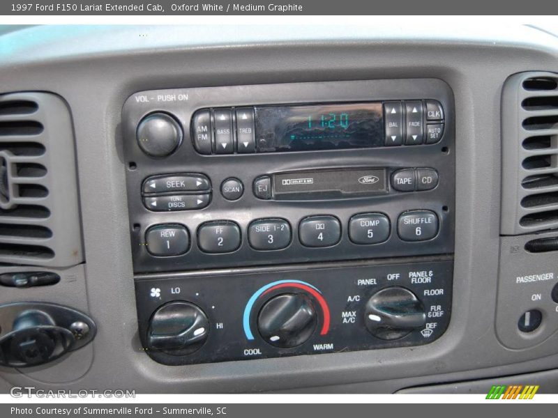 Oxford White / Medium Graphite 1997 Ford F150 Lariat Extended Cab