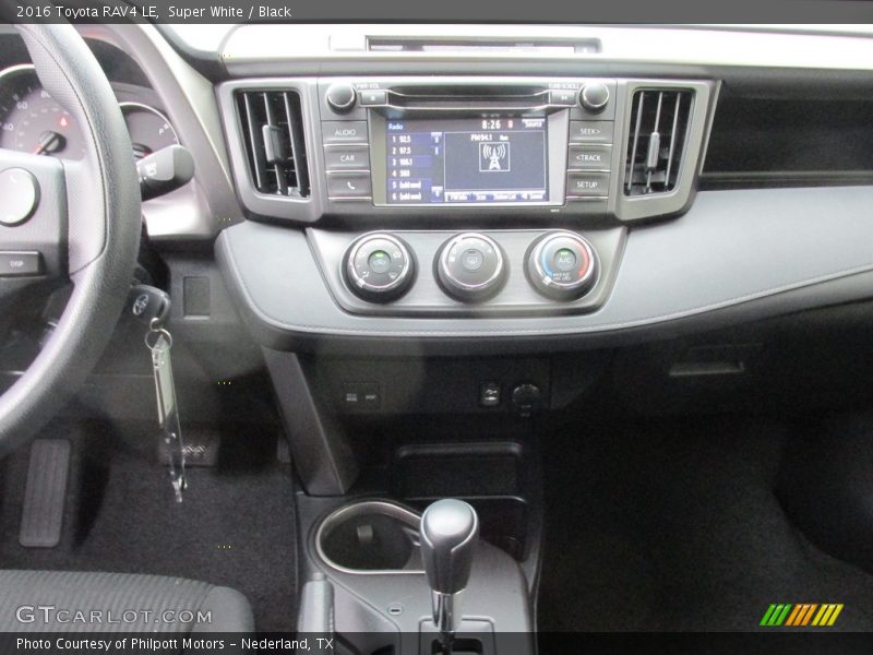 Super White / Black 2016 Toyota RAV4 LE