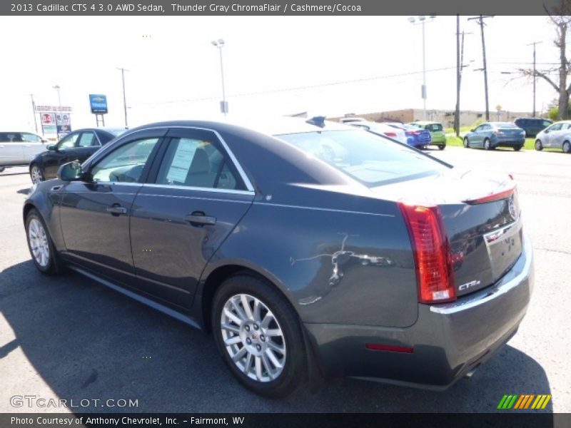 Thunder Gray ChromaFlair / Cashmere/Cocoa 2013 Cadillac CTS 4 3.0 AWD Sedan