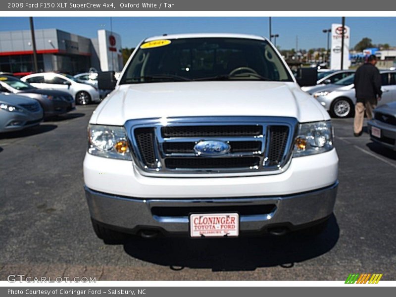 Oxford White / Tan 2008 Ford F150 XLT SuperCrew 4x4