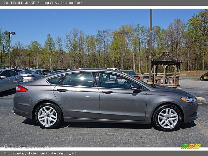 Sterling Gray / Charcoal Black 2014 Ford Fusion SE