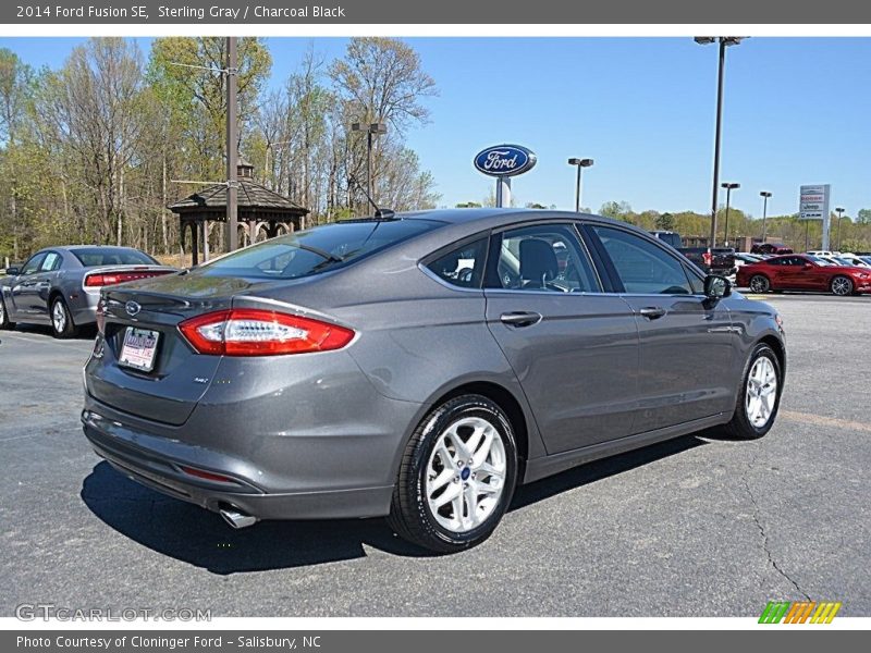 Sterling Gray / Charcoal Black 2014 Ford Fusion SE