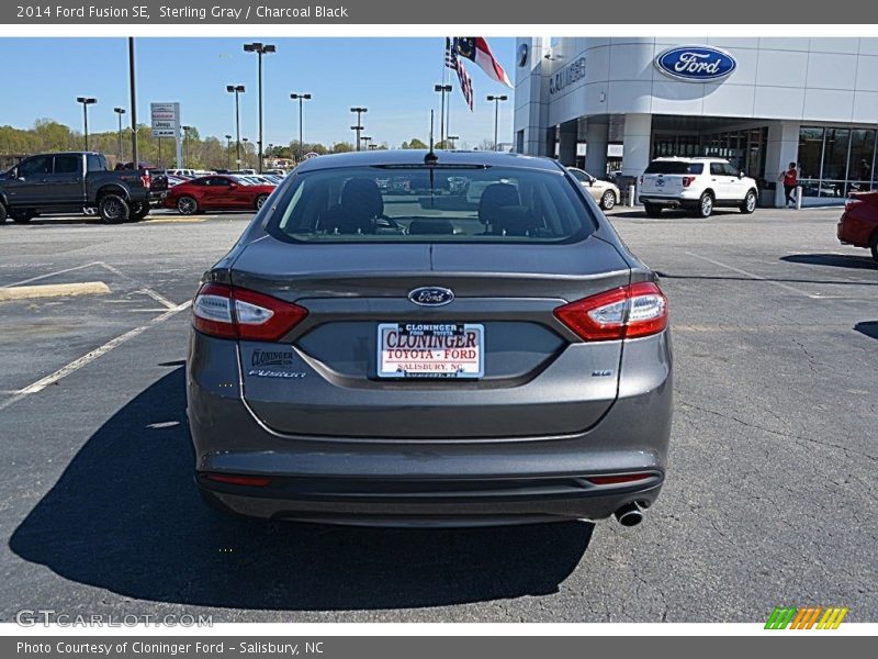 Sterling Gray / Charcoal Black 2014 Ford Fusion SE