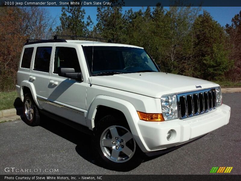 Stone White / Dark Slate Gray 2010 Jeep Commander Sport