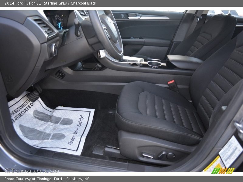Sterling Gray / Charcoal Black 2014 Ford Fusion SE