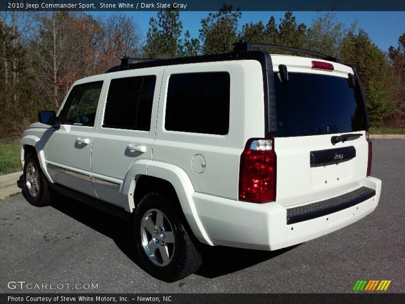 Stone White / Dark Slate Gray 2010 Jeep Commander Sport