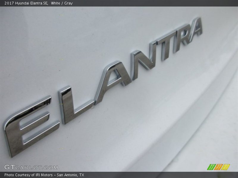 White / Gray 2017 Hyundai Elantra SE