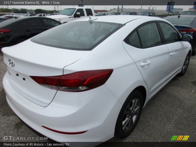 White / Gray 2017 Hyundai Elantra SE