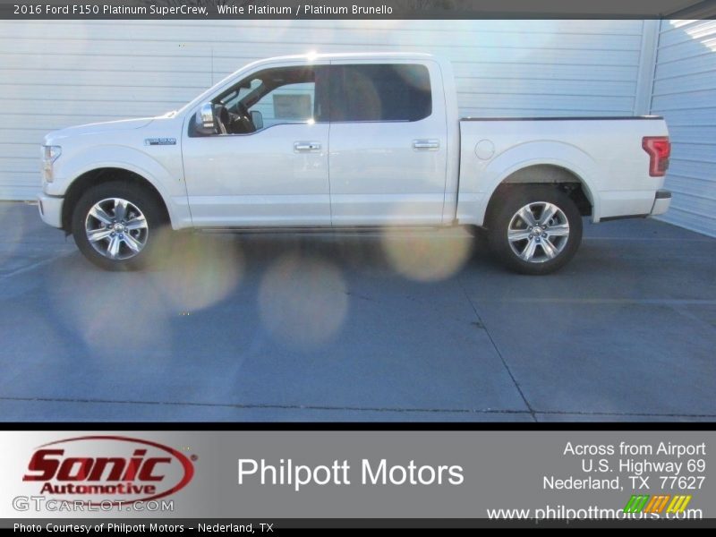 White Platinum / Platinum Brunello 2016 Ford F150 Platinum SuperCrew