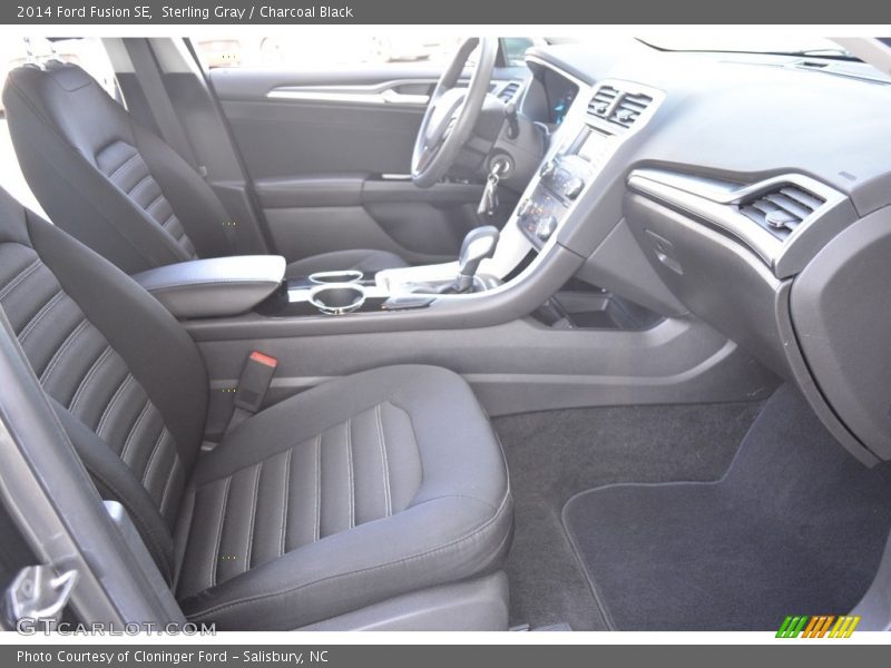 Sterling Gray / Charcoal Black 2014 Ford Fusion SE